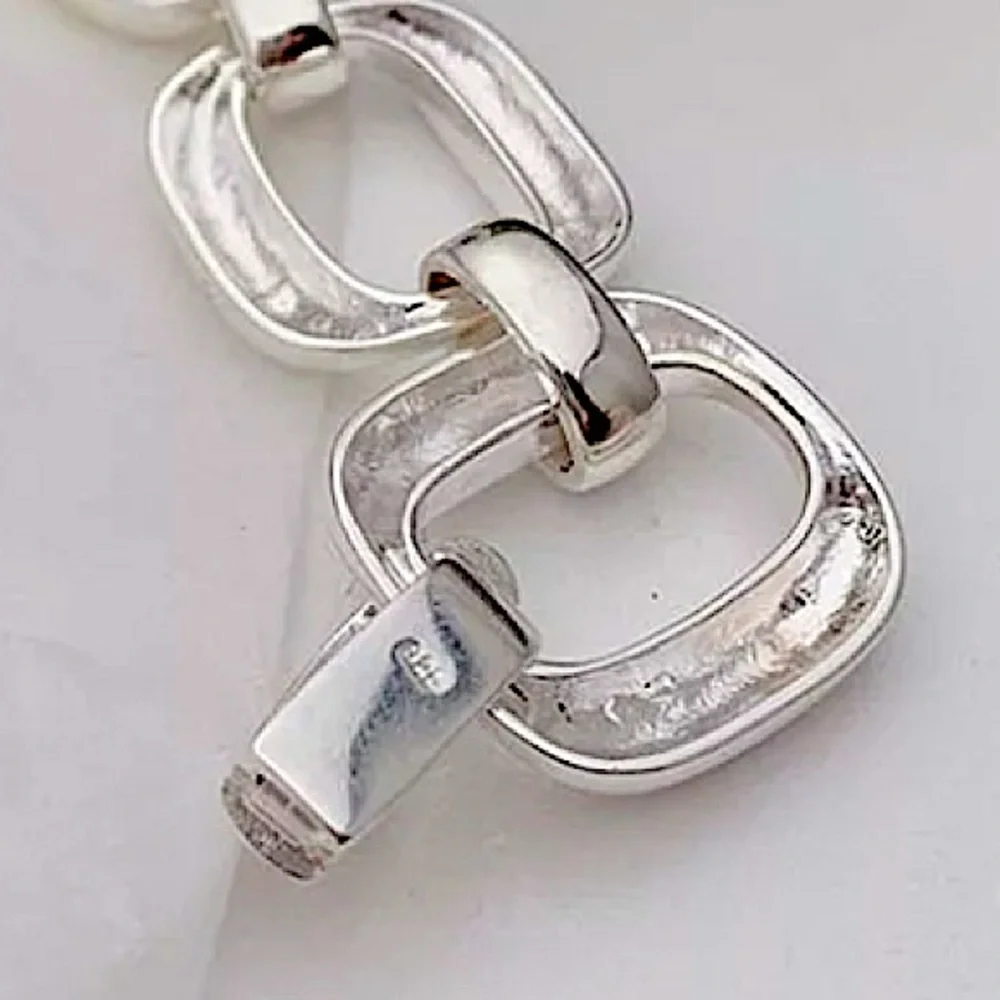 Chain Link Sterling Silver Bracelet